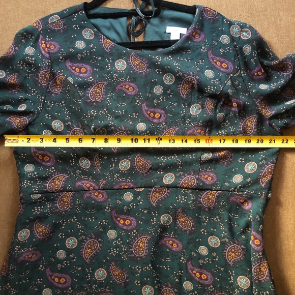 Xhilaration green boho paisley print  dress XXL - Picture 6 of 7